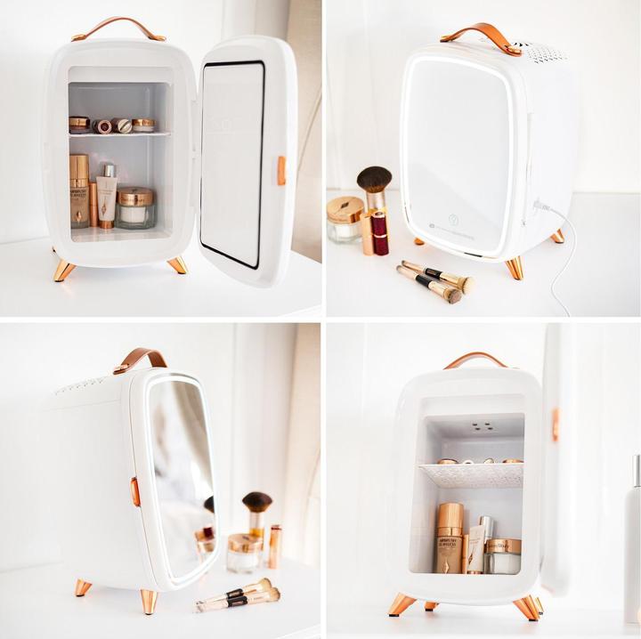 Actual product image Rio Beauty-Kühlschrank mit Spiegel FRBM Weiss