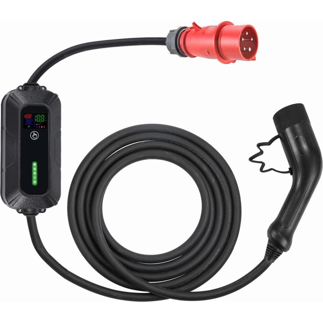 Thumbnail - Platinet, Elektroauto Ladestation, PPC32AT22 (Typ 2, 22 kW, 32 A, CEE32 rot, Typ 2, Typ F)