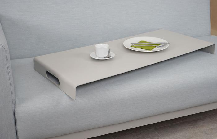 Produktbild Swisshandel24 Ecksofa, Sofa Loungesofa Couch, Stoff/Textil Indoor wasserabweisend - blau mit Ablage (Ecksofa)