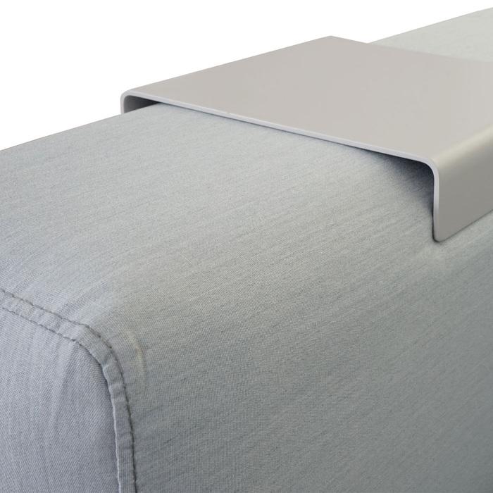 Produktbild Swisshandel24 Ecksofa, Sofa Loungesofa Couch, Stoff/Textil Indoor wasserabweisend - blau mit Ablage (Ecksofa)