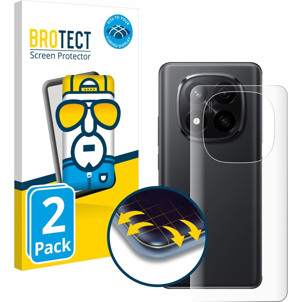 BROTECT Fullscreen Schutzfolie Displayschutz Folie Klar Transparent (2 Stück, Xiaomi Redmi Note 14 Pro), Smartphone Schu...