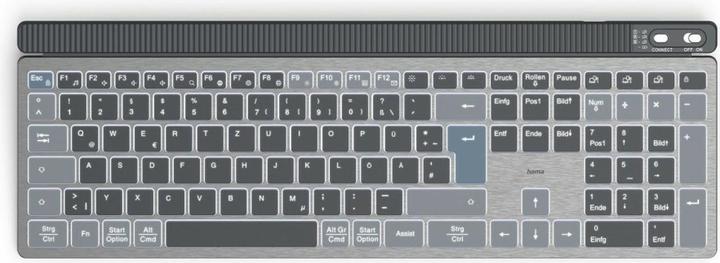 Actual product image Hama WK-750 Keyboard wireless grey (DE, Wireless)