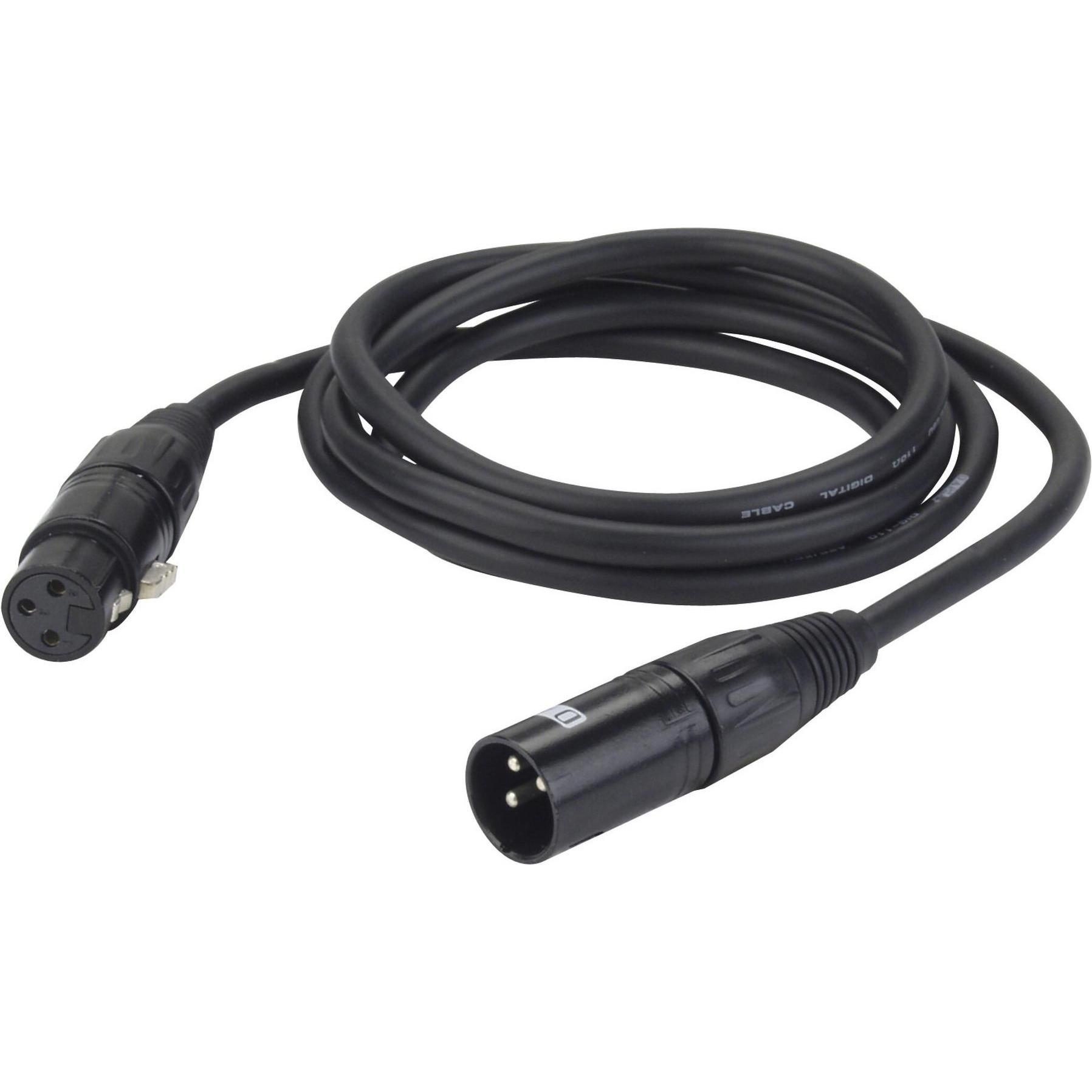 DAP-Audio Fl09 Dmx/Aes-Ebu Xlr/M 3 p. Xlr/F 3 p. (1.50 m, XLR), Audio Kabel