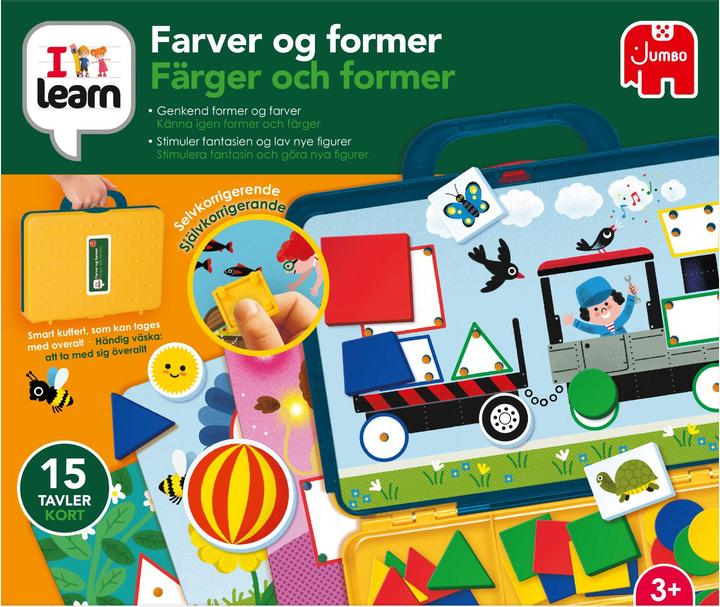 Image du produit Jumbo - I Learn - Colors & Shapes (DK & SE) (19905) (Danois, Suédois)