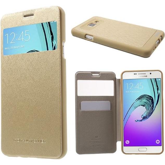 Goospery WOW Bumper Series (Samsung Galaxy A7 (2016)), Smartphone Hülle, Gold