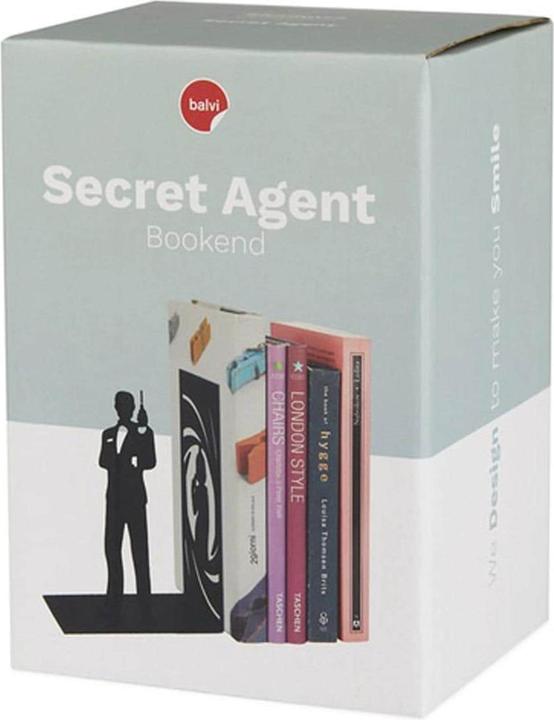Actual product image Balvi SECRET AGENT bookend (17 x 10 x 12 cm)