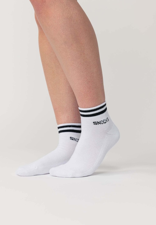 Produktbild Snocks Retro Sneaker Socken mit Streifen (4er Pack, 47 - 50)