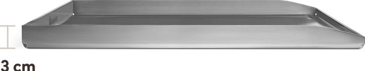 Immagine prodotto Burnhard Plancha Grillplatte Edelstahl EARL 42,5 x 39,6 x 3 cm