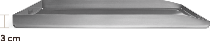 Produktbild Burnhard Plancha Grillplatte Edelstahl EARL 42,5 x 39,6 x 3 cm