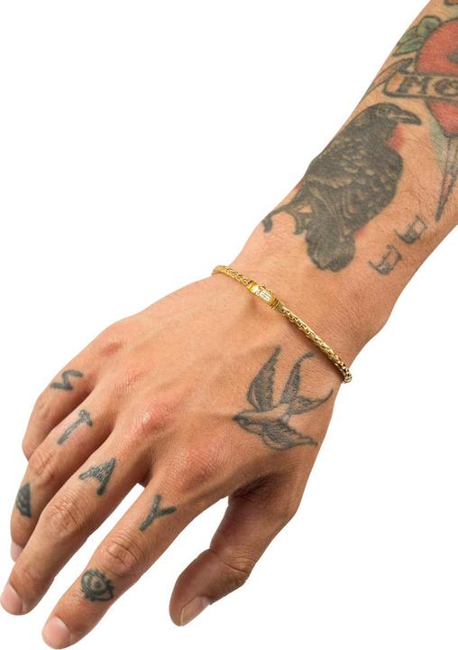 Actual product image Buddha to Buddha Armband George Mini Vergoldet J015GV E (19 cm, Silver 925)