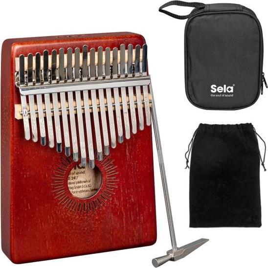 Actual product image Sela SE247 Kalimba Mahogany 17 Red (Percussion)