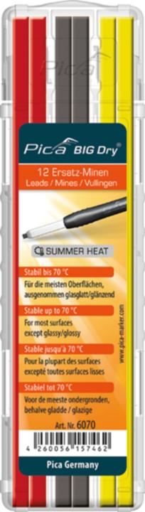 Actual product image Pica Replacement refills BIG-Dry SUMMER (12 pcs., 2 mm, 2B)