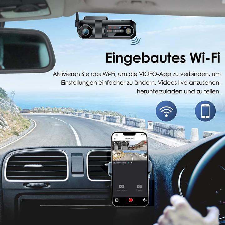 Immagine prodotto Viofo T130 3 Lens WiFi App 2k