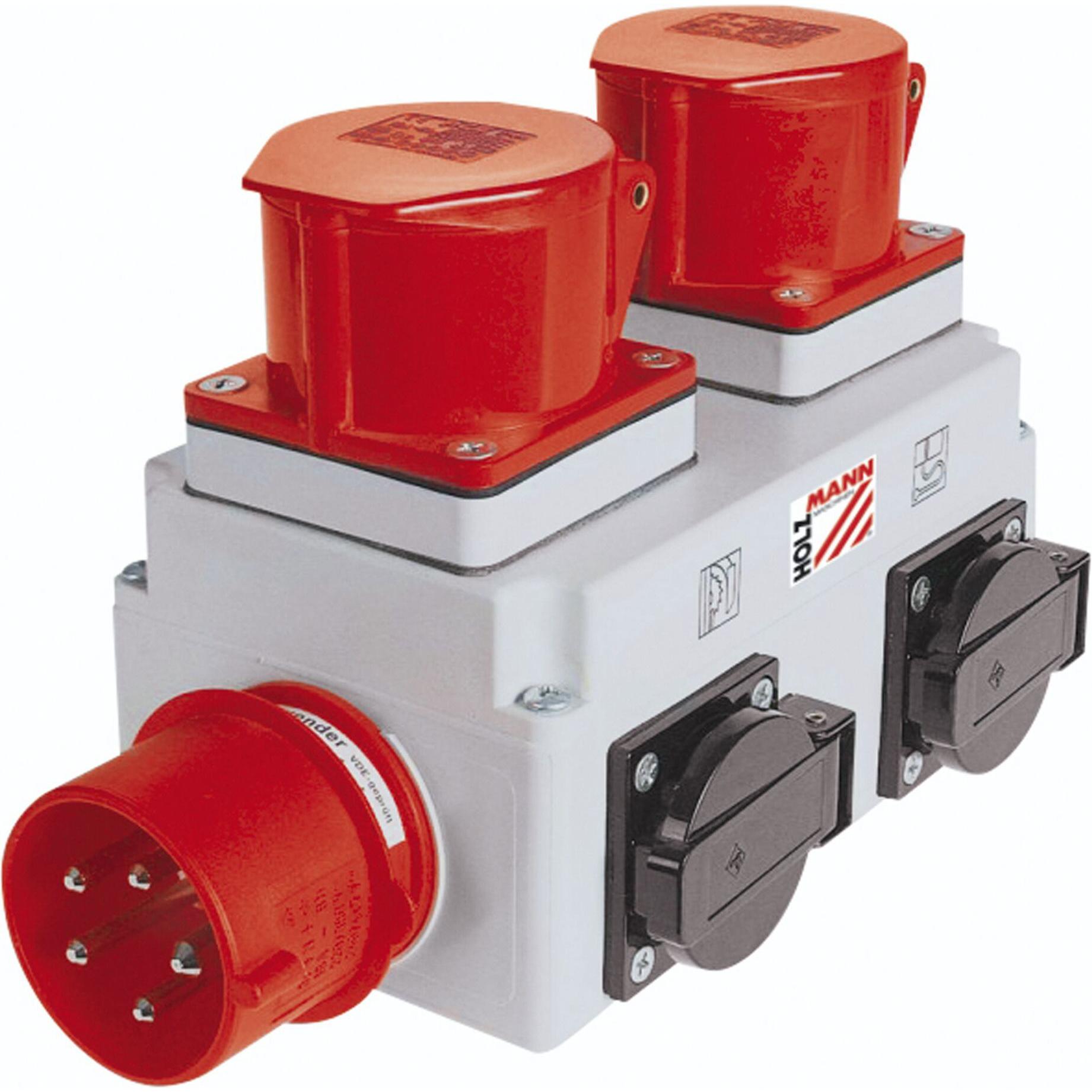 Holzmann, Baustromverteiler, Anlaufautomatik (2 x, CEE)
