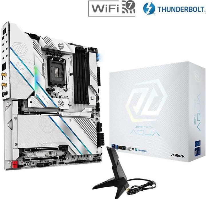 Actual product image AsRock Z890 Taichi AQUA Intel DDR5 S1851 (LGA 1851, Intel Z890, E-ATX)
