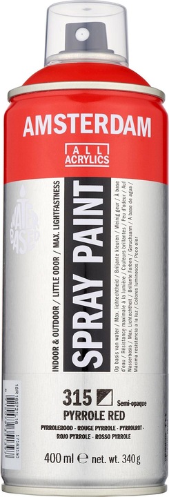 Immagine prodotto Amsterdam Vernice spray (Rosso pirrolo, 400 ml)