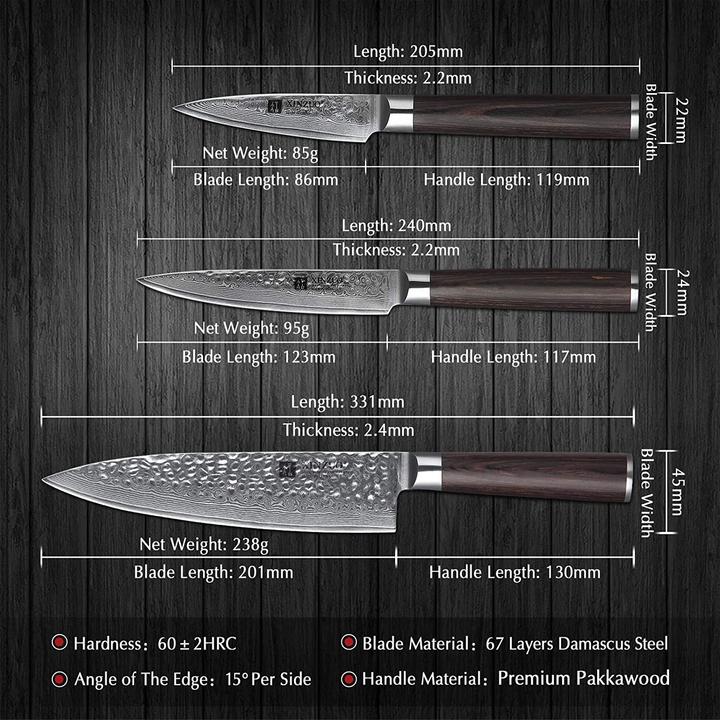Produktbild Xinzuo Damastmesser Set (20.10 cm)