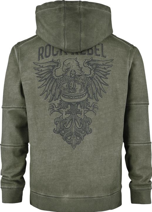 Produktbild Rock Rebel by EMP Kapuzenpullover mit Prints (L)
