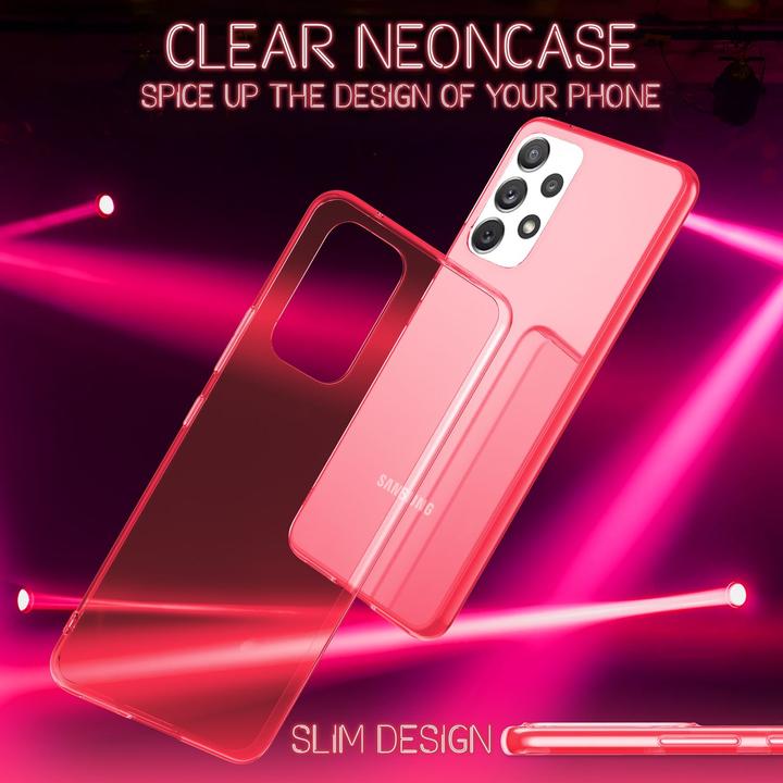 Produktbild Nalia Klar Transparente Neon Silikon Hülle (Samsung Galaxy A53)