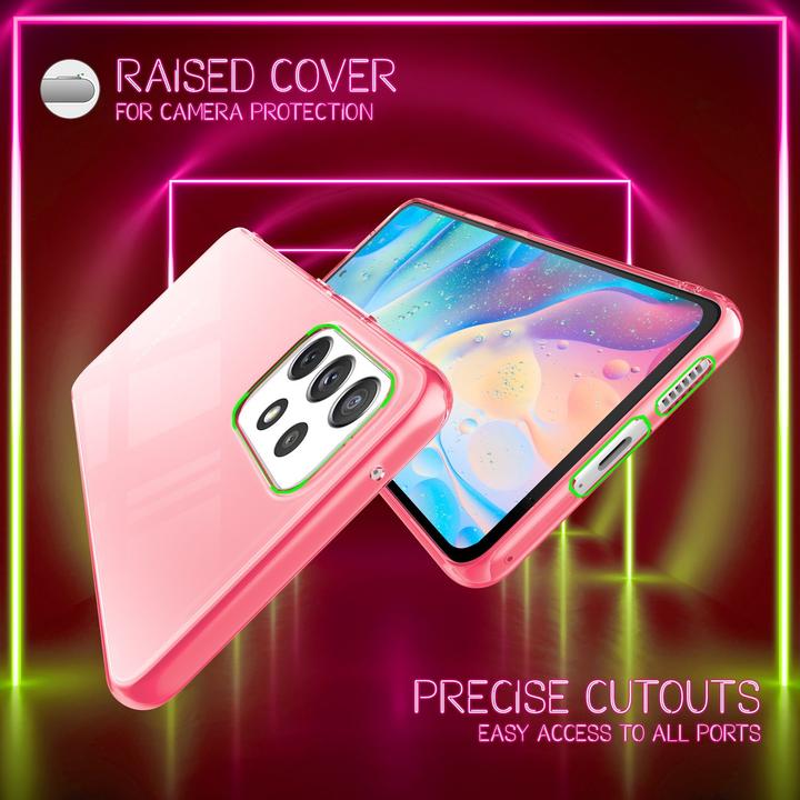 Produktbild Nalia Klar Transparente Neon Silikon Hülle (Samsung Galaxy A53)