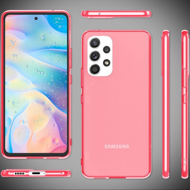 Produktbild Nalia Klar Transparente Neon Silikon Hülle (Samsung Galaxy A53)