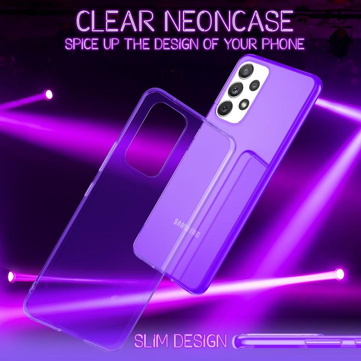 Produktbild Nalia Klar Transparente Neon Silikon Hülle (Samsung Galaxy A53)
