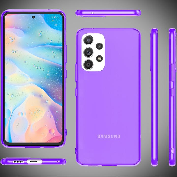 Produktbild Nalia Klar Transparente Neon Silikon Hülle (Samsung Galaxy A53)