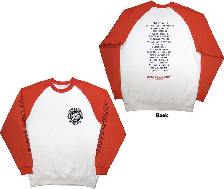 Immagine prodotto Bruce Springsteen Tour 24 Wheel Raglan (Orange, White) (Sweater) (L)