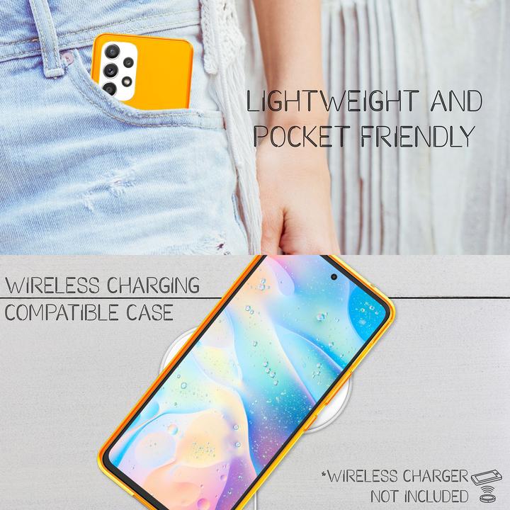 Produktbild Nalia Klar Transparente Neon Silikon Hülle (Samsung Galaxy A53)