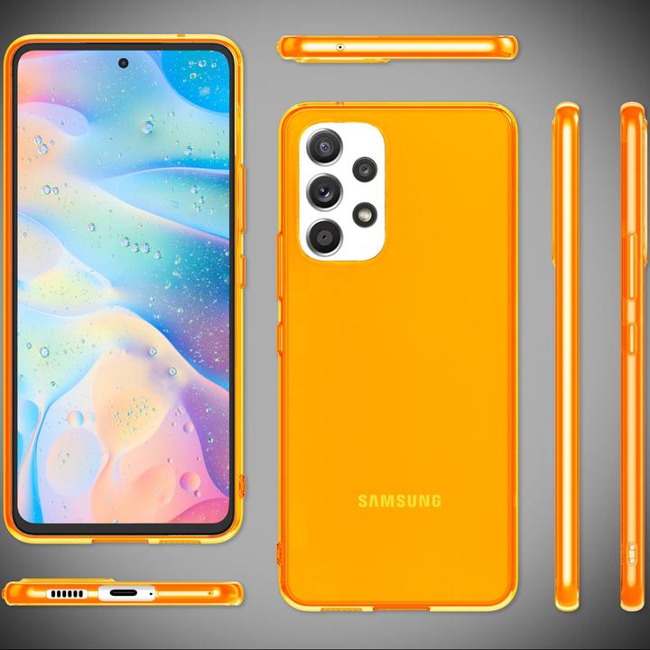 Produktbild Nalia Klar Transparente Neon Silikon Hülle (Samsung Galaxy A53)