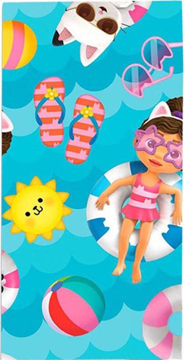Productafbeelding Kids Licensing Gabby's poppenhuis badhanddoek (70 x 140 cm)