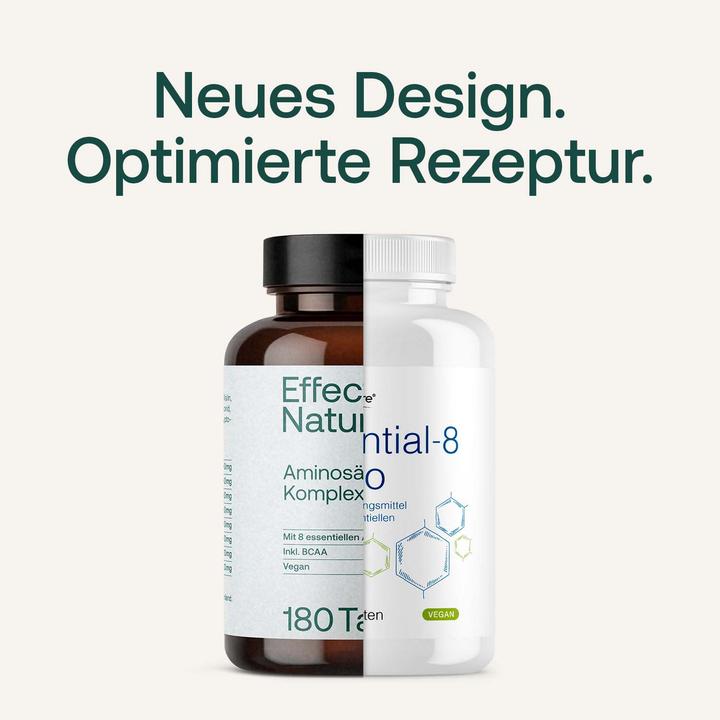 Actual product image Effective Nature EAA Essential Amino Acids 180 Tabs (180 Piece, Pills, 180 g)