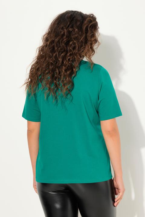 Produktbild Ulla Popken T-Shirt, Stickerei, Classic, V-Ausschnitt, Halbarm (50, 52)