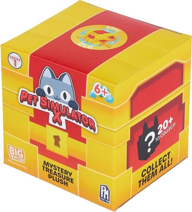 Produktbild Roblox Pet Simulator Kuscheltier in Schatztruhe (6 Stück assortiert) (10 cm)