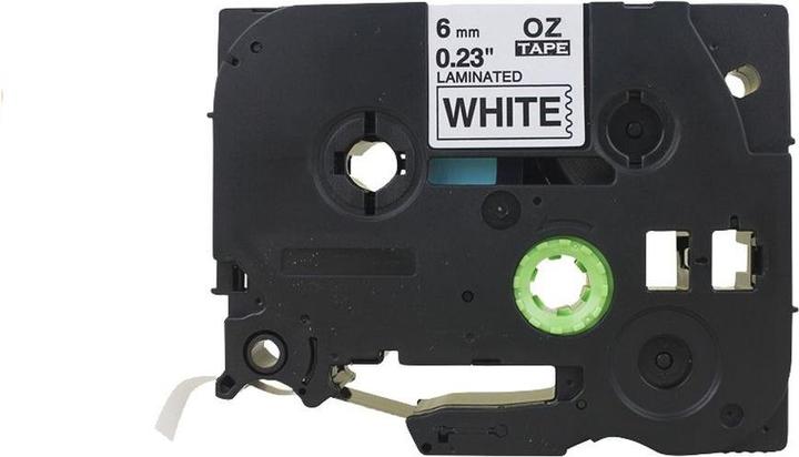 Q-Connect Schriftband Tze-211 (0.60 cm, Weiss)