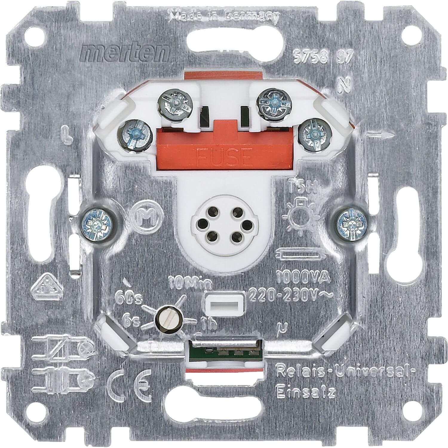 Merten Relais-Universal-Einsatz, max. 1000 W/VA 575897, Taster + Schalter