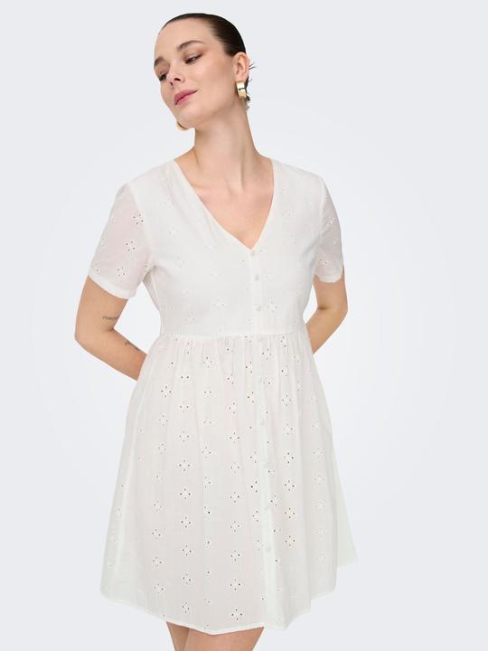 Image du produit JdY Normal geschnitten V-Ausschnitt Voluminöser Armschnitt Midikleid Kleid (S)