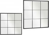 Immagine prodotto Giftdecor schwarzer Fensterspiegel 90x90cm (90 x 90 cm)