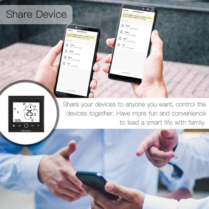 Actual product image MoesGo Thermostat, Smart, programmable