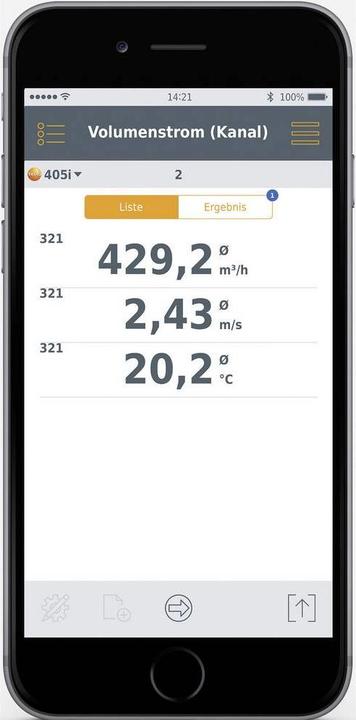 Produktbild Testo 405 i - Thermo-Anemometer mit Smartphone-Bedienung