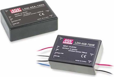 Actual product image MeanWell Mean Well Netzteil - CC Driver DC-DC step-up 350mA 30W dimmable