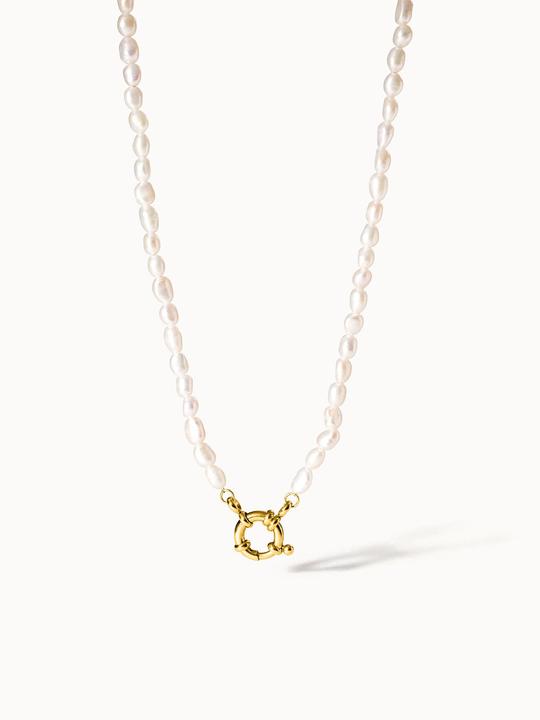 Image du produit Purelei Charm Kette mit Perlen (Acier inoxydable, Eau douce)