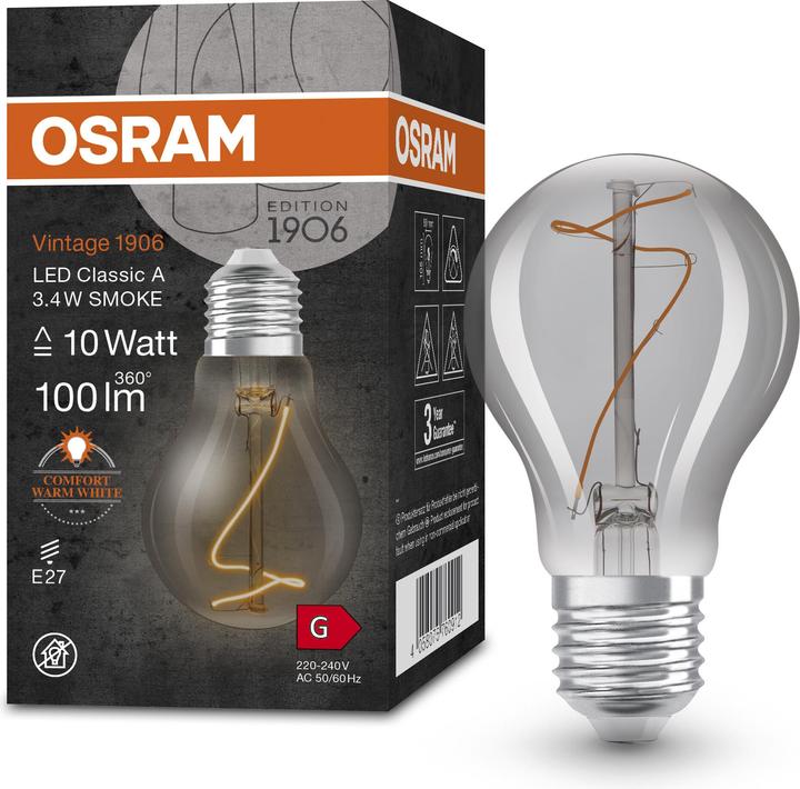 Immagine prodotto Osram Annata 1906 (E27, 3.40 W, 100 lm, 1 x, G)