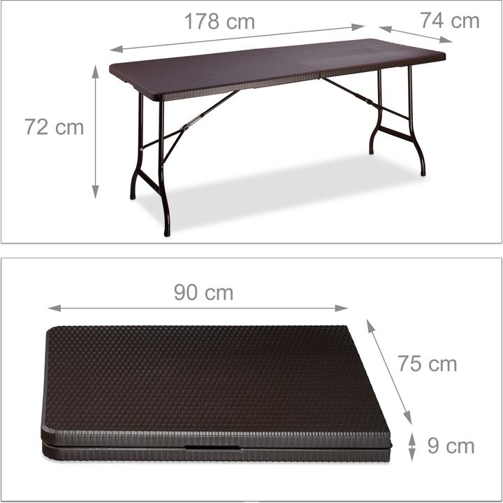Image du produit Relaxdays Tables de jardin (178 cm)