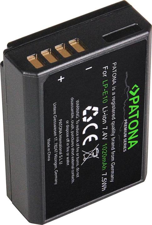 Actual product image Patona Canon LP-E10 (Camera battery)