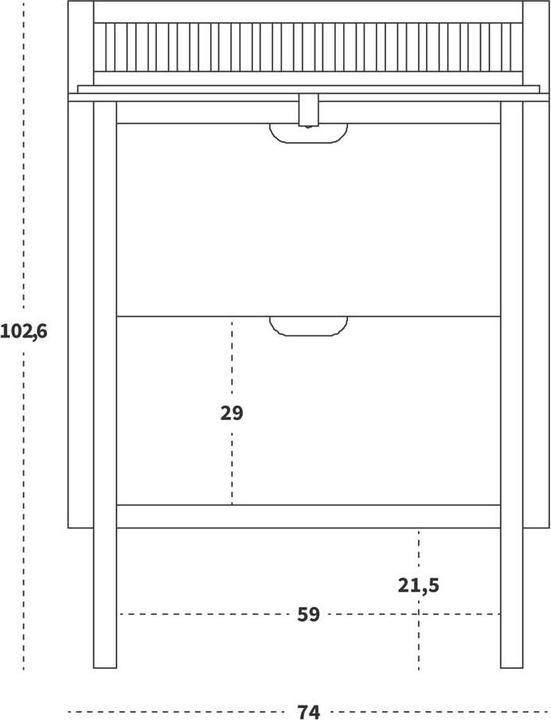 Produktbild Sebra Wickelkommode Classic White
