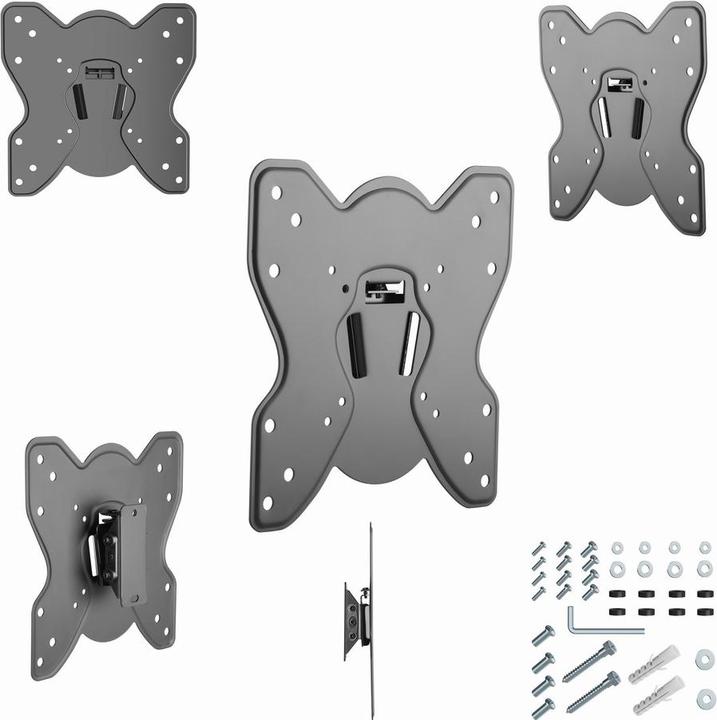 Actual product image Gembird WM-42T-03 TV wall mount (tiltable) 23-42 inch up to 25 kg (Wall, 25 kg, 23" - 42")