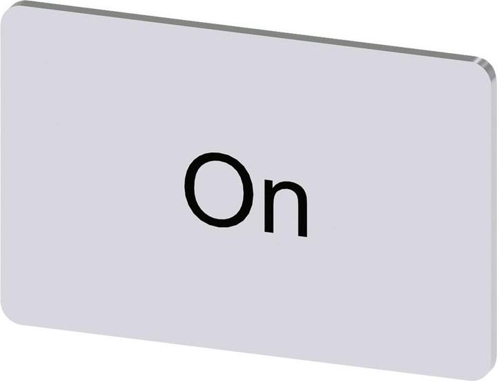 Actual product image Siemens Labelling plate si rectangular EIN 3SU1900-0AD81-0DJ0