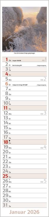 Actual product image Augenblicke Langplaner 2026 (11 x 48 cm, Hardcover, German)