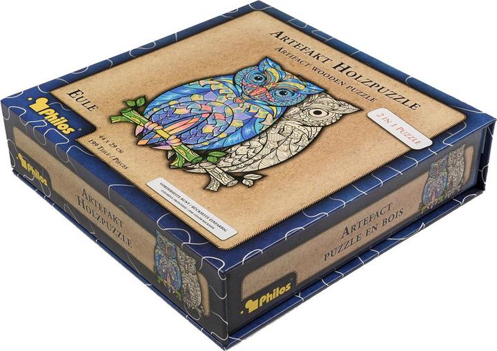 Produktbild Philos Artefakt Holzpuzzle in Eule (199 Teile)